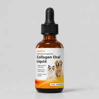 Waylemo Collagène Liquide Oral pour Chiens et Chats Gouttes de Collagène pour Chiens pour la Peau, le Pelage et la Santé des Articulations 60ml