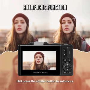Appareil photo reflex numérique 4K pour la photographie et le vlogging, zoom optique 18x, 64MP, écran rotatif à 180° de 3 pouces, capteur CMOS, carte SD, flash, détection de visage - Product Image 4
