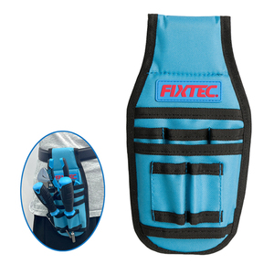 FIXTEC OEM Electrician <b>Tool</b> Waist Small Carrier <b>Bag</b> 600D Polyester With 7 Pockets Waterproof & Adjustable Strap FHTB101 - Product Image 3