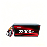 Nouvelle arrivée Batterie Lipo haute tension 22,8V 22000mAh HV 6S/12S/14S 20C Pack de cellules lithium-ion pour drone, avion RC, voiture, bateau, modèle