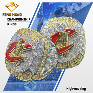 Bague Hip Hop FH 	 Bague commémorative de luxe plaquée or NBA2016 Cleveland Cavaliers, objet de collection - Product Image 1