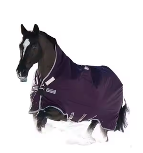 Couverture de cheval personnalisée luxueuse et confortable pour l'hiver avec couche en nylon imperméable et doublure en polyester durable pour une utilisation à long terme - Product Image 3
