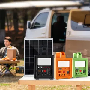 OEM ODM 미니 휴대용 솔라 스테이션 캠핑 솔라 홈 조명 시스템 가정용 야외 에너지 전력 시스템 키트