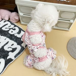 Dog Bichon Frise Teddy Bear Walking Pants All Seasons Dustproof Kitty <b>Cat</b> Pet <b>Clothes</b> Instagram Style - Product Image 2