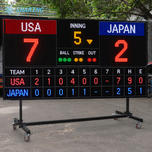 Grand écran d'affichage LED pour tableau de scores électronique de baseball en plein air, avec chiffres multicolores pour les stades sportifs - Product Image 3