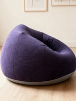 Canapé gonflable pliable moderne et chaise de camping d'extérieur - Pouf portable (sans pompe)