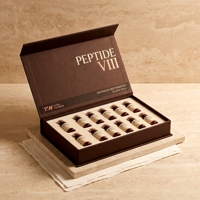 Boîte rigide personnalisée en carton gris pour soins personnels au chocolat, impression offset