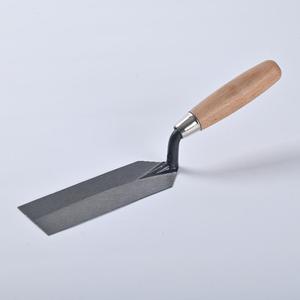 Truelle de maçonnerie industrielle ergonomique en acier au carbone avec manche en bois, lame de 7 pouces et pointe pour la construction DIY - Product Image 3