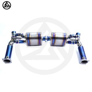 Escape de Titanio CSZ de Alta Calidad para <span class=keywords><strong>Porsche</strong></span> 911 <span class=keywords><strong>997</strong></span>.1 <span class=keywords><strong>Turbo</strong></span> 3.6T Valvetronic, Silenciador Axleback de Aleación de Titanio con Válvula, Catback - Product Image 6