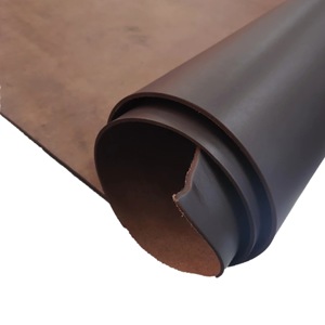Fabrika Doğrudan Satış Üst Katman Sığır Derisi 3.0-3.5 Kalınlığında Siyah Bitkisel Tabaklanmış Deri Hakiki Deri Anti-Pill Split DIY Deri - Product Image 2