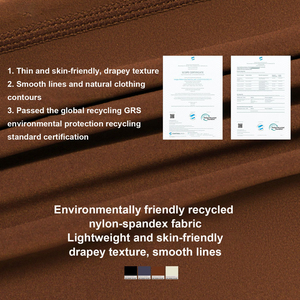 Conjunto De Yoga vestito sportivo in tessuto riciclato eco-friendly sportivo da <span class=keywords><strong>donna</strong></span> attillato Outdoor Running Fitness allenamento Yoga Set - Product Image 4