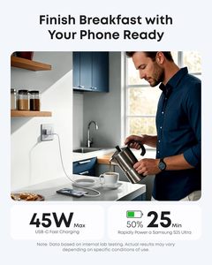 <span class=keywords><strong>Anker</strong></span> Nano 45W Type <span class=keywords><strong>C</strong></span> <span class=keywords><strong>Chargeur</strong></span> Charge Rapide Compact Prise Pliable <span class=keywords><strong>USB</strong></span> <span class=keywords><strong>C</strong></span> <span class=keywords><strong>Chargeur</strong></span> Bloc pour iphone 16 Pro Max - Product Image 3