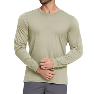 <span class=keywords><strong>T</strong></span>-shirts à manches longues pour hommes personnalisés OEM, séchage rapide, évacuation de l'humidité, col rond, coupe ajustée pour la salle de sport, la course à pied, le tennis, les sports de plein air - Product Image 5