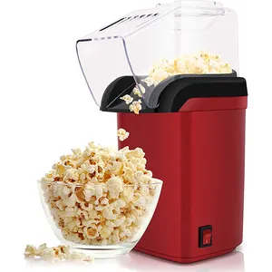 Automatic Kitchen Portable Fast Popcorn Maker 220v Electric Hot Air Mini Popcorn Popper Maker Machine With Top Cover