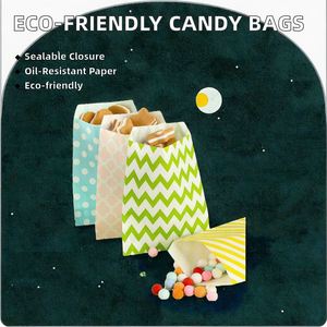 Bolsas de Papel Antigrasa Reciclables para Dulces de Boda, Ecológicas, con Cierre Autoadhesivo, al por Mayor - Product Image 2