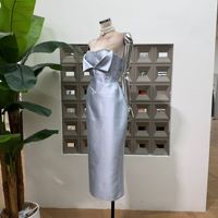 Robe de soirée sans bretelles pour femme Fine Fashion 2026 Nouvelle robe de soirée haut de gamme légère et luxueuse