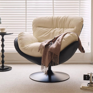Sillas giratorias Egg Wing muebles nórdicos sillón moderno cuero Metal mecedora lujo hogar salón sala de estar acento sofá sillas - Product Image 6