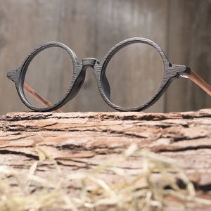 רטרו אופטי משקפיים מסגרת עץ גברים נשים מותג עיצוב משקפי משקפיים - Product Image 6