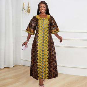Nouvelle collection 2026 : Robes longues imprimées décontractées et respirantes pour femmes, style africain, vente en gros à prix réduit - Product Image 3