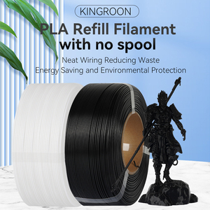 Filament <span class=keywords><strong>PLA</strong></span> Kingroon sans <span class=keywords><strong>bobine</strong></span> Bobines pliables 1.75mm 1kg(2.2lbs) Précision dimensionnelle +/- 0.02mm Filament pour <span class=keywords><strong>imprimante</strong></span> <span class=keywords><strong>3D</strong></span> - Product Image 2