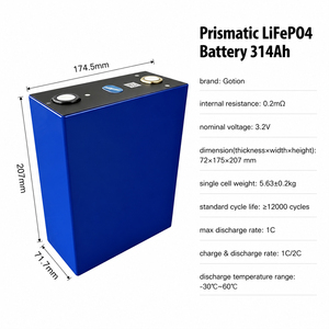 Batterie LiFePO4 prismatique 3,2 V 314 Ah Grade A+ LFPCell pour système de stockage d'énergie solaire ESS, camping-car, bateau, Akku - Plus de 8000 cycles - En stock - Product Image 4