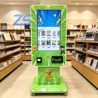 Distributeur automatique de cartes TCG à écran tactile de 32 pouces, à fixer au mur, avec lecteur de carte d'identité, vérification de l'âge, Nayax WiFi 4G pour la vente au détail