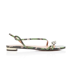 2020 Tailingjia Stylish Elegant <strong>Flat</strong> <strong>Green</strong> for Women Fashion Party Casual <strong>Shoes</strong> Open Toe Large Size - Product Image 2