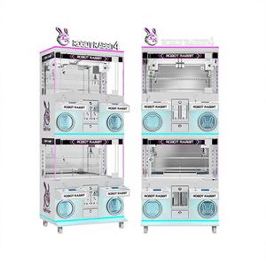 Máquina de Grúas Premium Totalmente Transparente para 4 Jugadores con Control de Joystick y Botones, Diseño Elegante y Moderno, para Atrapar Juguetes de Peluche y <span class=keywords><strong>Snacks</strong></span>, Doble Diversión - Product Image 3