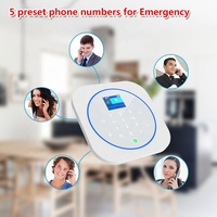 Sistem Alarm Keamanan Pintar Portabel CE dengan 433 MHz Bahan ABS Tuya WiFi/GSM Merek OEM untuk Penggunaan Rumah & Komersial dengan Sirine