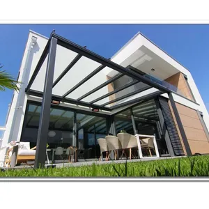 벽걸이 형 폴리 카보네이트 전망대 방수 전망대 Pergola 알루미늄 4x3 Pergola