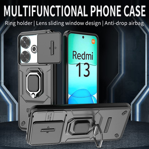 Funda protectora de teléfono personalizada anticaída de lujo con anillo de Metal para Redmi 13 Note 12 Pro Plus S Turbo 4 Pro - Product Image 2