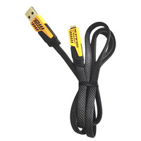 Câble de charge rapide USB Type-C 4-en-1 PD 27W en nylon tressé en cuivre pur pour iPhone, Android, imprimante multifonction, écouteurs
