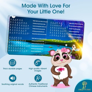 Apprendre le chinois cantonais et le mandarin pinyin livre de chant bilingue interactif pour bébés - Product Image 2