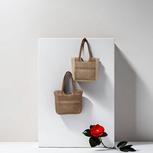 Sac de plage tissé tendance 2026, grand sac à bandoulière pour femme, sac décontracté tissé avec deux sangles - Product Image 5