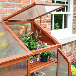 Garden Furniture <strong>Mini</strong> <strong>Wooden</strong> Cold Timber Frame Outdoor Plant Storage Grow House <strong>Greenhouse</strong> for Sale - Product Image 5