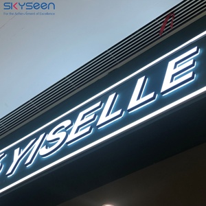 Skyseen New arrivals tùy chỉnh 3D <span class=keywords><strong>frontlit</strong></span> và Backlit ánh sáng lên LED thư ký Backlit chữ dẫn đăng ký cho storebrand hiển thị - Product Image 5