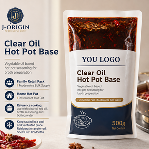 Base <span class=keywords><strong>de</strong></span> Aceite Vegetal Transparente para Hot Pot, 500g, Condimento para Hot Pot Chongqing, 12 Meses <span class=keywords><strong>de</strong></span> <span class=keywords><strong>Vida</strong></span> Útil, para Restaurantes, Venta al por Menor, OEM, Marca Privada - Product Image 3