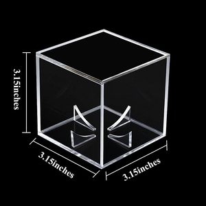 Vitrina de béisbol protegida acrílico transparente soporte de béisbol cuadrado cubo bola Protector Memorabilia autógrafo pantalla, TLX0215 - Product Image 2