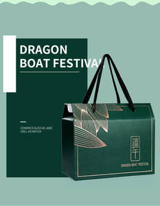 Boîte d'emballage ondulé en papier avec poignée, grande boîte en papier pour Zongzi le bateau du <span class=keywords><strong>Dragon</strong></span>, festival, bière, 1 pièce - Product Image 6