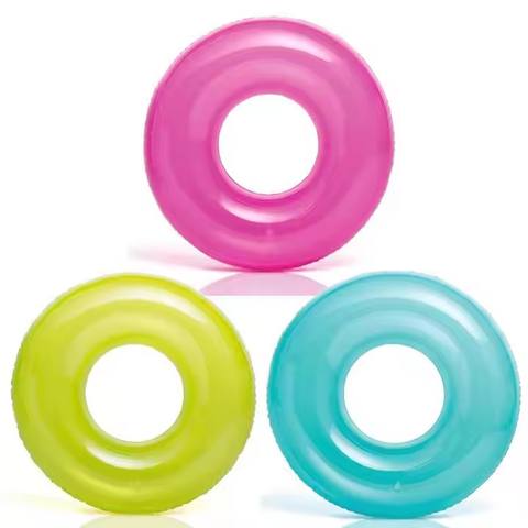 Factory Wholesale Price Inflatable Swimming Rings Multi-color Custom Circular Inflatable Swimming Rings for Children and Adults