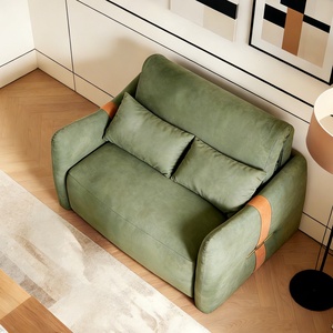 Sofá Cama Moderno de Tela, Convertible, Multifuncional, Reclinable, Sofá de Dos Plazas de Lujo, Sillón Cama Extraíble Inteligente para Espacios Pequeños - Product Image 6
