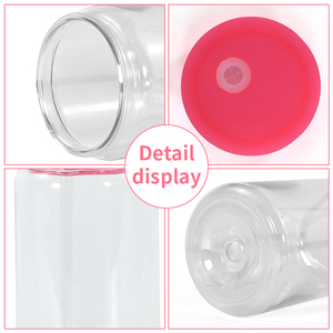 450ml 16ounce Soda hình ly bia rõ ràng cốc nhựa tường duy nhất PC 16oz nhựa Tumbler với đầy màu sắc nắp và rõ ràng rơm - Product Image 3