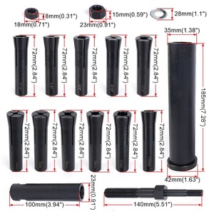 Inline Locating Pin <b>Puller</b> Kit 95400 SAE Metric Chucks 16 Pc Set For Engine Repair - Product Image 2