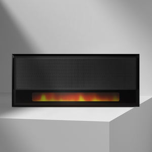 <span class=keywords><strong>Chimenea</strong></span> eléctrica enmarcada <span class=keywords><strong>con</strong></span> calefacción de grafeno, efecto de llama LCD/LED, calentador infrarrojo independiente o montado en la pared - Product Image 1