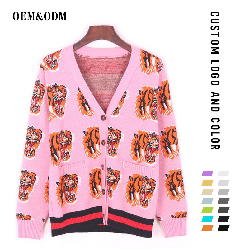 custom embroidered cardigan