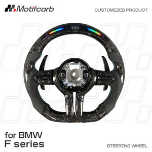 Volant en fibre de carbone forgé personnalisé avec LED pour BMW Série F M2 M3 M4 M6 F87 F82 F80 F10 F15 X3 X5 F30 3 4 5 6 Series GT - Product Image 2