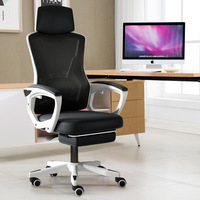 Chaise pivotante de luxe pour dortoirs, étudiants, ergonomique, dossier réglable, utilisation informatique, bureau à domicile, en maille, réglable en hauteur