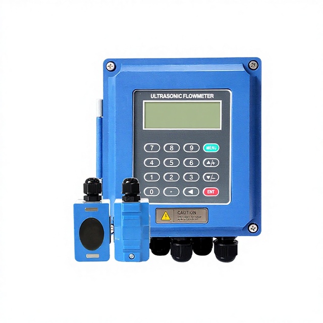 Wall-mounted Variable Area Water Flow Meter OEM Liquid Clamp-On Aluminum Alloy 1.5% Accuracy Dual Power Supply 220VAC 24VDC