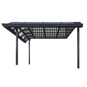 Auvent en polycarbonate et alliage d'aluminium, résistant à la pluie, pour balcon de villa, toit, terrasse et utilisation en extérieur. - Product Image 4