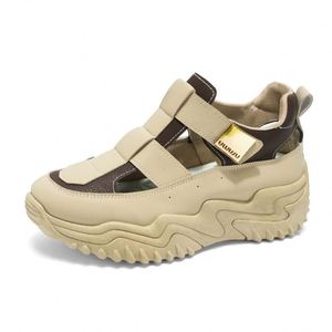 Sandales d'été pour femmes, nouveau style, respirantes, en maille, polyvalentes, à semelle épaisse, rehaussantes, chaussures sport et décontractées pour femmes - Product Image 5
